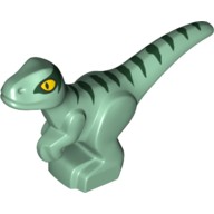 Lego New DINO RAPTOR SMALL piesková zelená 37829pb07