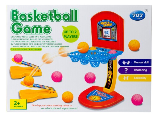 Mini basketbalová arkádová hra pre 2 hráčov