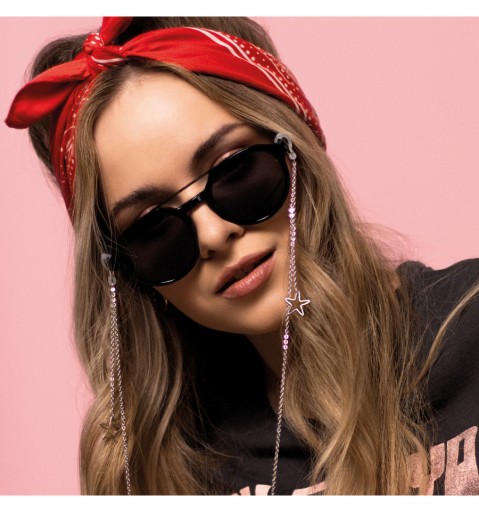 Strieborná retiazka na okuliare Nadia - Stars