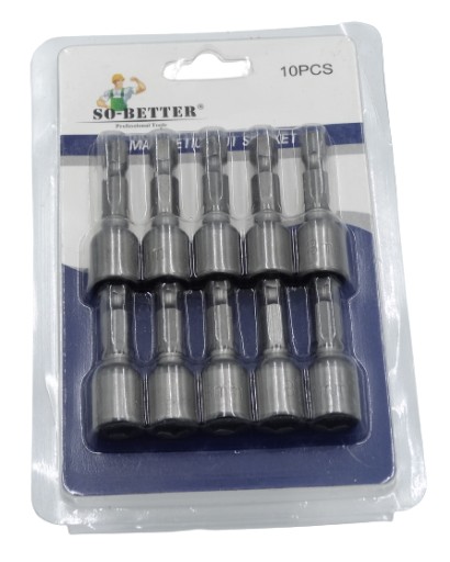 Magnetický hrot kľúča 8mm pre farmárov, 10 ks