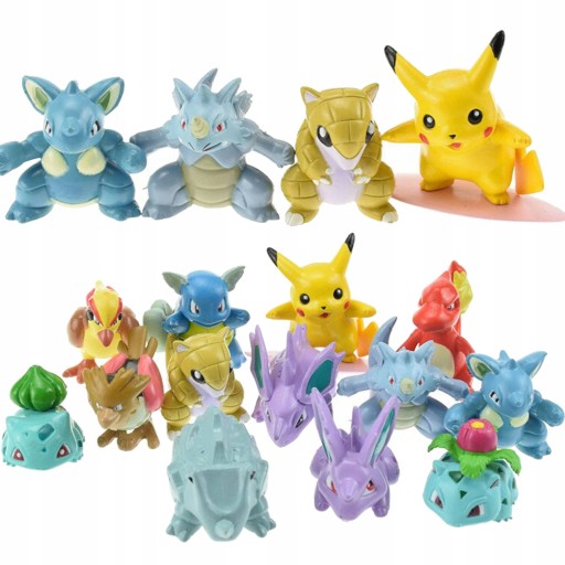 POKEMON GO FÓRKY SADA 24 POKEMONOVÝCH figúrok