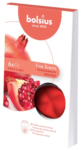 True Scents granátový vonný vosk Bolsius
