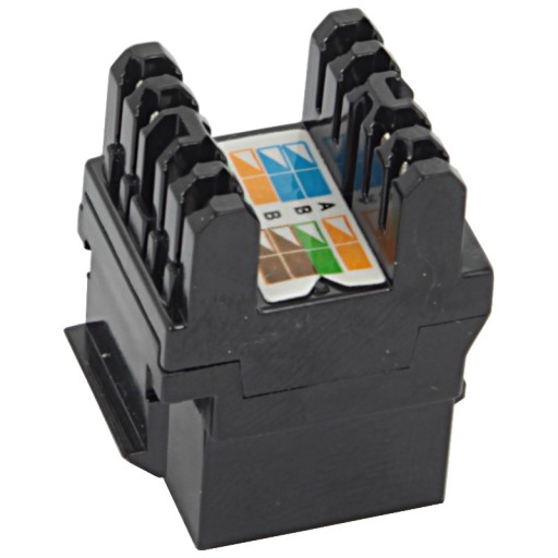 KEYSTONE RJ-45 ZÁSUVKOVÝ MODUL RJ45 CAT.6 ČIERNA