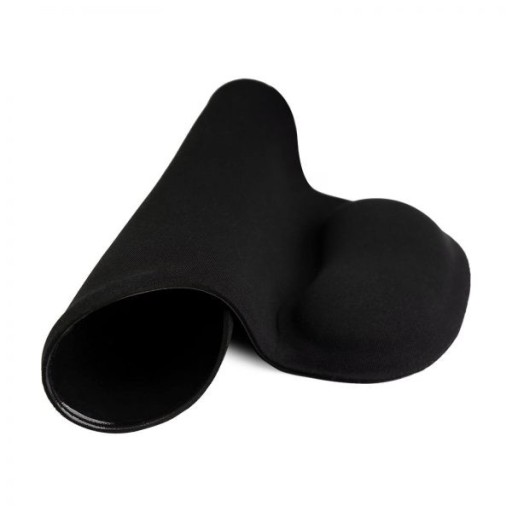 SAVIO SAVIO MP-01B gélová podložka pod myš, čierna
