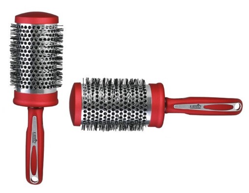 Okrúhla prelamovaná kefa na úpravu vlasov séria 58/78 mm REED RED