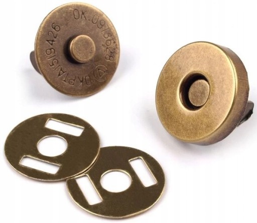 MAGNETICKÝ UZÁVER MAGNET NA TAŠKU 18mm 10 ks