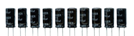 1000uF 25V NÍZKY ESR 1000 µF 25 V (10 KS) ELEKTROLYTICKÝ KONDENZÁTOR