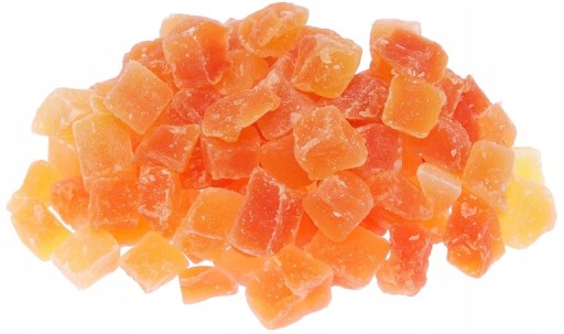 KANDIDOVANÁ PAPAYA KOCKOVÁ 500g KOCKOVÁ PRÍRODNÁ OBJEDNAČKA ZDRAVÁ kuchyna