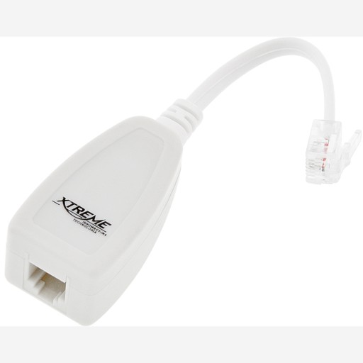 ADSL FILTER PRE ZÁSTRČKU MODEMU TELEFÓNU - ZÁSUVKA RJ11