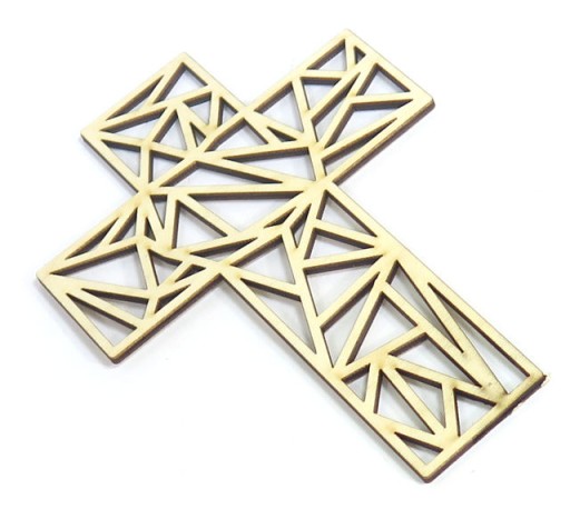 GEOMETRICKÝ DEKOR KRÍŽ 150x105mm QE84