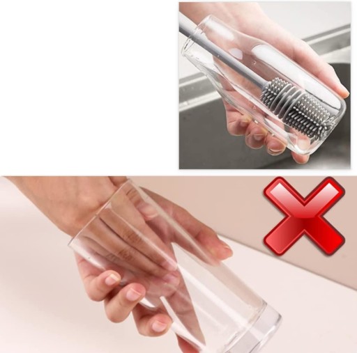 SILIKÓNOVÁ FĽAŠA UMÝVACIA KEFKA umývačka čistič GLASSES BRUSH