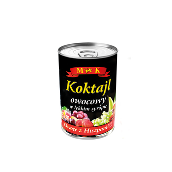 1x 410g MK Ovocný kokteil v light sirupe