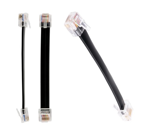 Patchcord RJ45-RJ45 10cm PLOCHÝ 0,1m 5ks