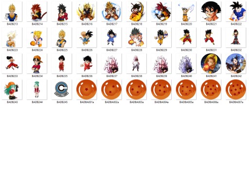 Manga Anime Dragon Ball Pins VEĽKÝ VÝBER
