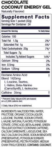 GU Roctane Energy Gel Chocolate Kokosový energetický gél čokoládový kokos 32g