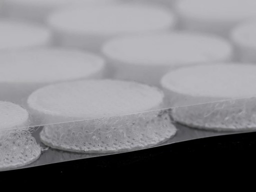 SILNÉ SAMOLEPIACE KRÚŽKY NA VELCRO KRUHY 10mm BIELE 126 ks.