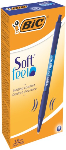 BIC SOFT FEEL AUTOMATICKÉ GULIČKOVÉ PERO 1,0 MM MODRÉ