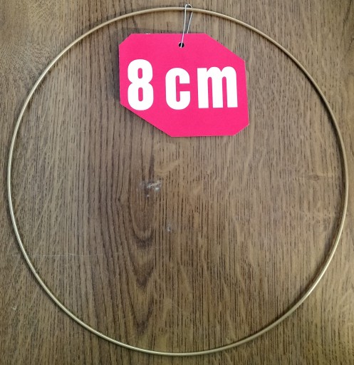 ZLATÝ MATNÝ prsteň/ráfik na lapače snov/makramé 8cm