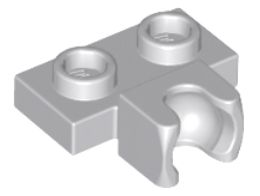 LEGO 1X2 S HÁČKOM SVETLO SIVÁ 14704 PRE 2 KS