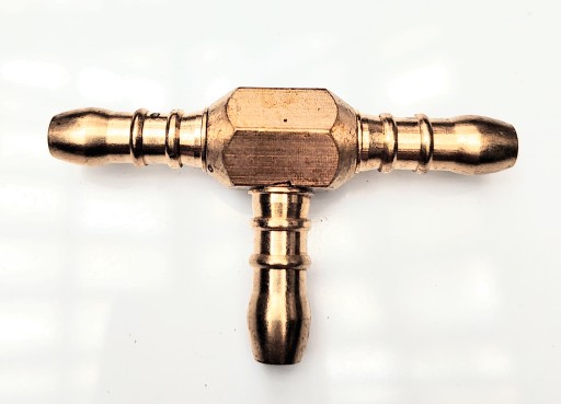 T-kus 3x vsuvka 9 - 10 mm Bradas PRAT3 konektor, rozdeľovač na plynovú hadicu