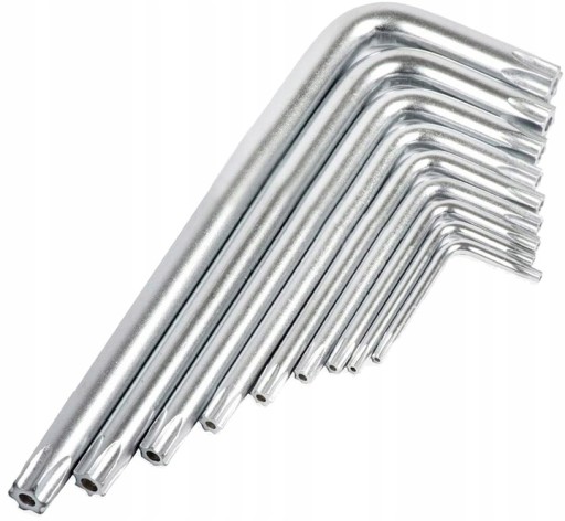 KĽÚČE TORX IMPUSUROVÉ TYP L s otvorom T10-T50 9KS