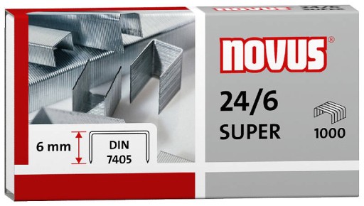 Spony NOVUS 24/6 DIN SUPER 1000 ks