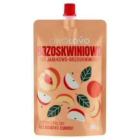 OWOLOVO MUŠA JABLKO A BROSKYŇA 200G