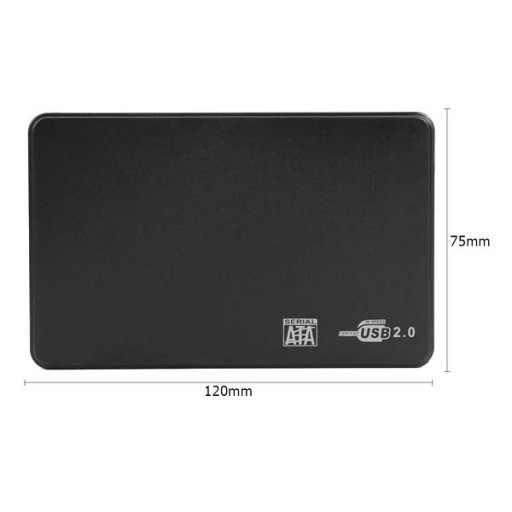DISK UCHOVÁVANIE DISKU PUZDRO PRE HDD SSD 2,5'' SATA ALUMINIUM