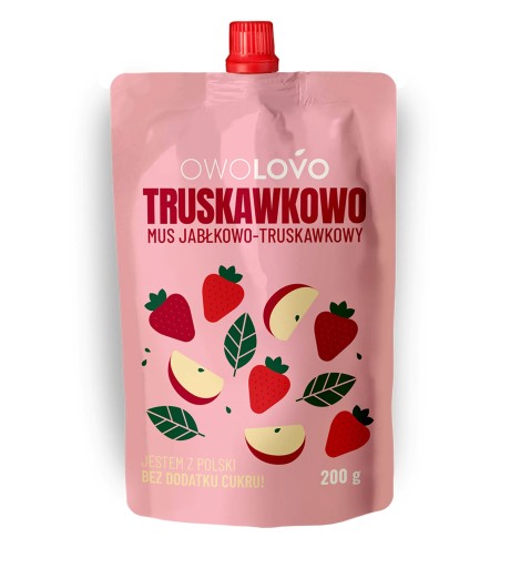 Owolovo JAHODOVÝ MUS Jahodový jablko 200g