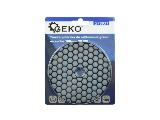 Leštiaci kotúč na suchý zips na brúsenie kameniny G78931 100mm. GR100