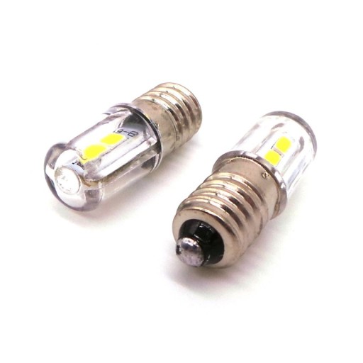 E10 LED žiarovka 6V biela 300lm