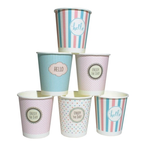HRNKY NA KÁVU - PASTEL MIX 250ML 100KS (na ďalší predaj)