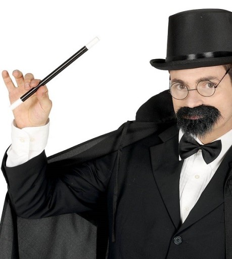 Kúzelnícky čiernobiely krátky čarodejnícky prútik