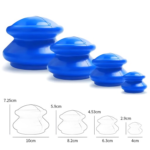 ČÍNSKE GUMOVÉ CUPPINGY NA MASÁŽNE CUPPINGY CELULITÍDY 4KS