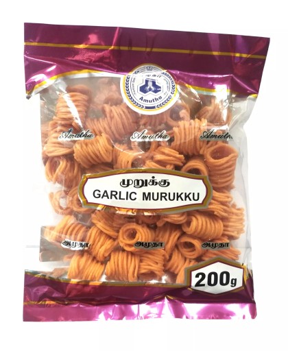 Indický snack Murukku cesnak 200g