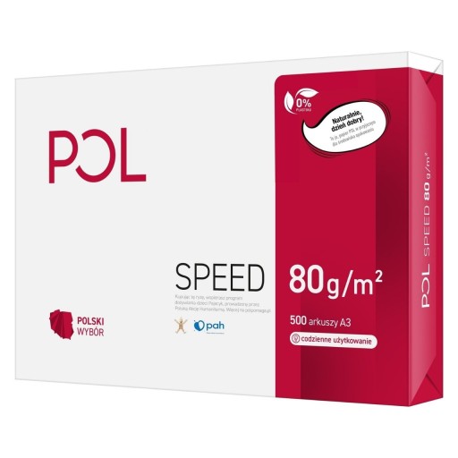Papier do kopírky A4 80g Polspeed 500 listov Biely