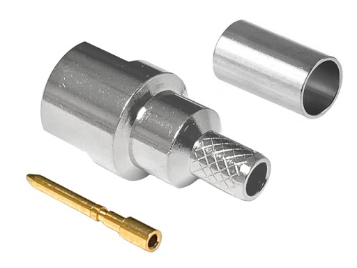 Konektor FME 50 Ohm nalisovaný na kábel RG-58
