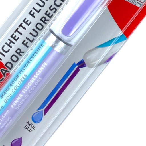 Dvojfarebný zvýrazňovač na fixky Blue Purple