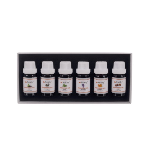 Sada esenciálnych olejov x 6 10 ml Prírodný aromaterapeutický vonný olej