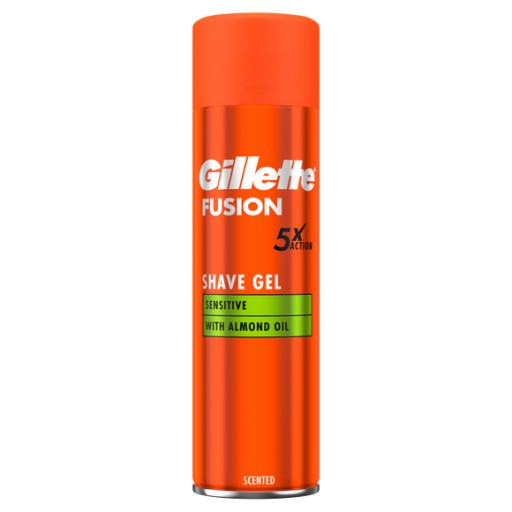 GILLETTE FUSION Sensitive gél na holenie 200 ml