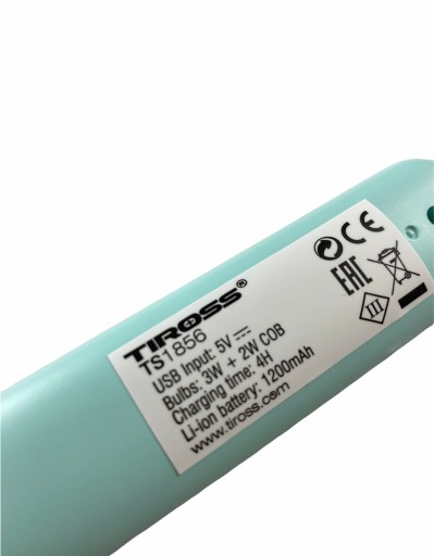 NABÍJAČNÁ BATERKA 2W COB 3W LED 1200mAh USB NABÍJAČNÁ TYROSS TS1856