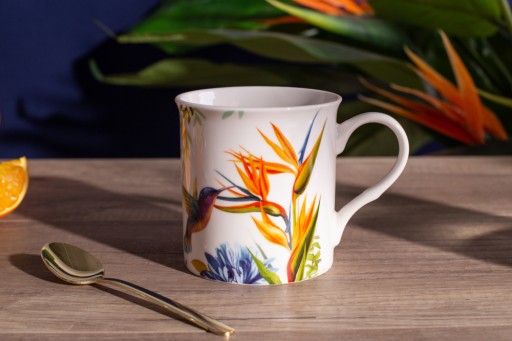 PORCELÁNOVÝ hrnček na kávu Strelitzia 250 ml HUMBBING