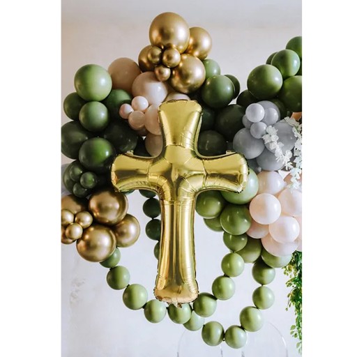 Communion Cross fóliový balón - 91 x 63 cm