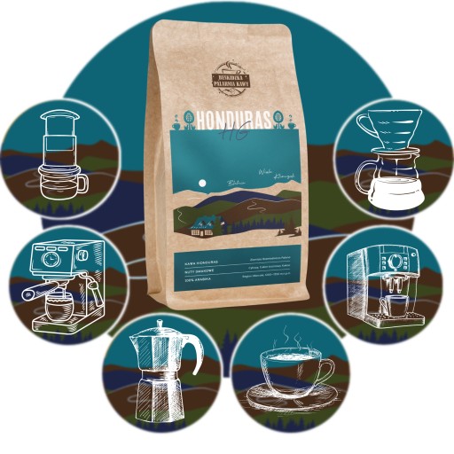 ČERSTVO PRAŽENÉ KÁVOVÉ ZRNKY HONDURAS HG 100G 100% ARABICA ŠPECIALITA