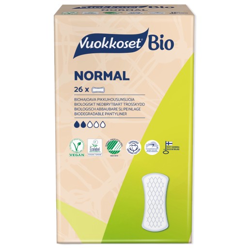 VUOKKOSET 100% BIO bavlnené slipové vložky x26