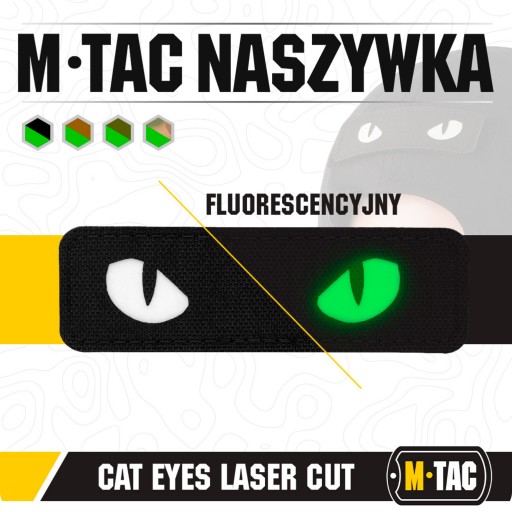 NÁPRAVA FLUOREZENTNÝ ZNAK M-TAC CAT EYES CORDURA LASER REZ 25X80 MM
