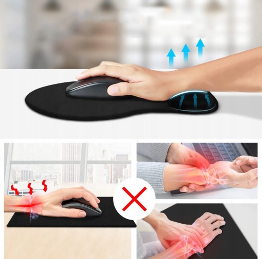 ERGONOMICKÁ PODLOŽKA NA ZÁPESTIE MYŠ