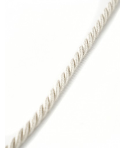 Ozdobná šnúrka, matná, 6mm, krémovo-šedá