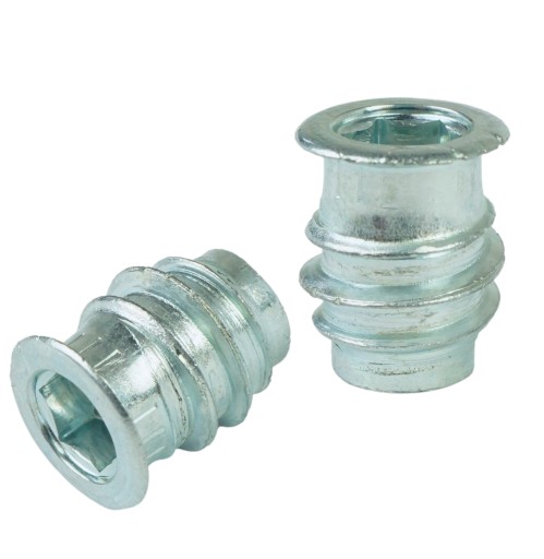 10x M4 x 10 mm nástrčná vložka, nábytková vložka do dreva, s imbusovým kľúčom 4