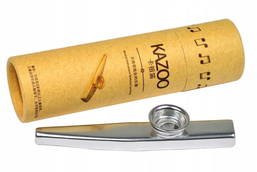 Kovové kazoo K-1S Silver silver + puzdro